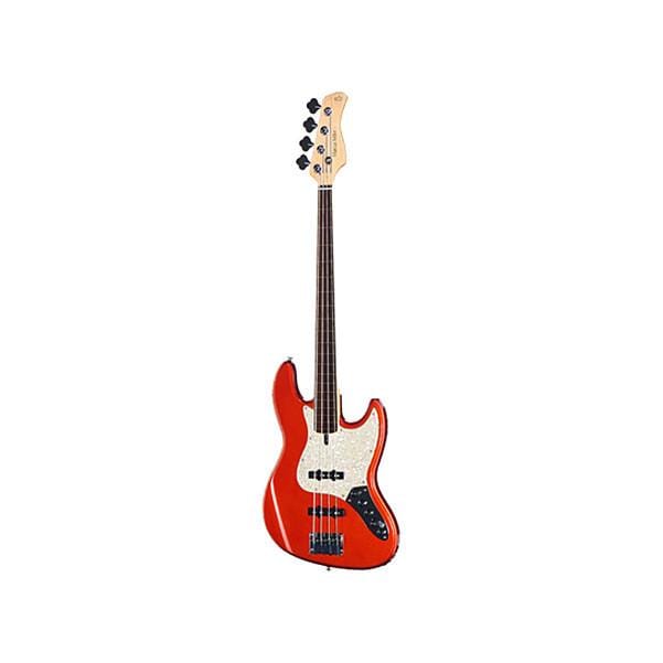 sire bass guitars bright metallic red sire marcus miller v7 4-strings alder fretless bass guitar      #color_bright-metallic-red