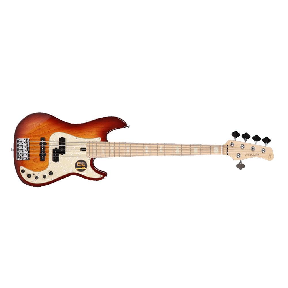 Sire Bass Guitars Tobacco Sunburst Sire Marcus Miller P7 Swamp Ash 5-String Electric Bass Guitar