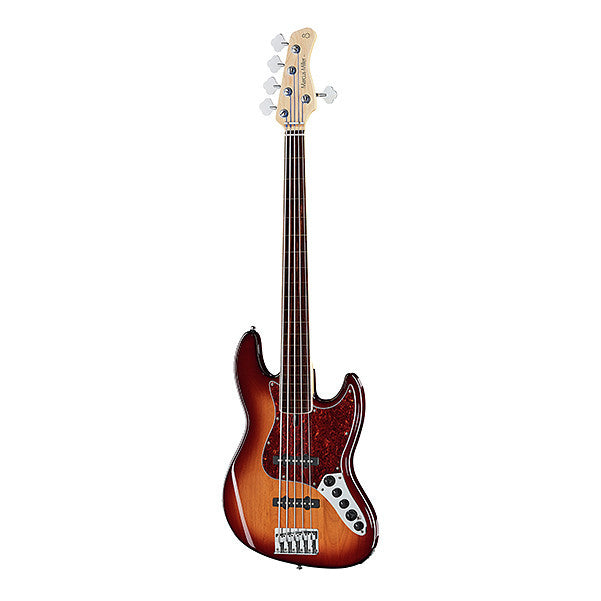 sire bass guitars tobacco sunburst sire marcus miller v7 5-string alder fretless bass guitar   #color_tobacco-sunburst