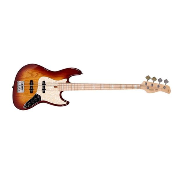 sire bass guitars tobacco sunburst sire marcus miller v7 swamp ash 4-string bass guitar   #color_tobacco-sunburst