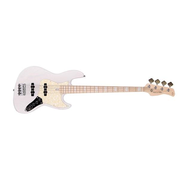 sire bass guitars white blonde sire marcus miller v7 swamp ash 4-string bass guitar   #color_white-blonde