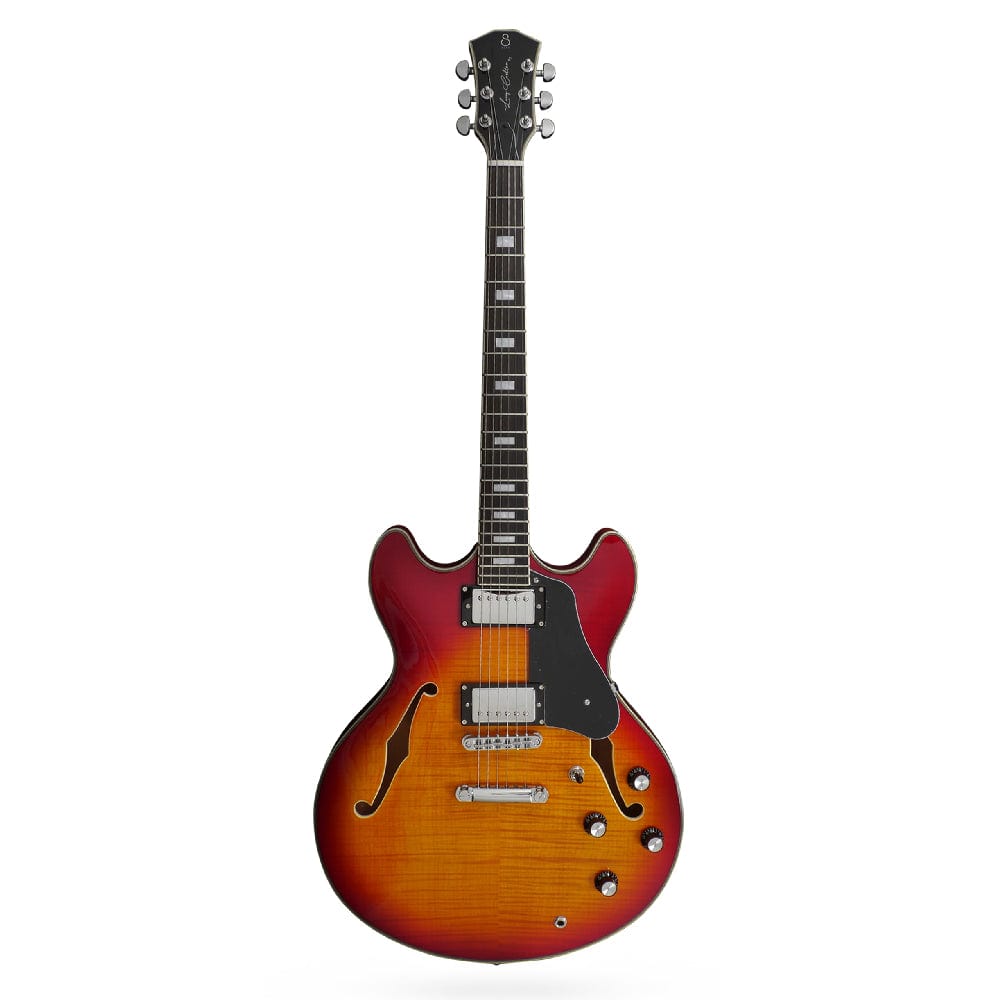 sire electric guitars cherry sunburst sire larry carlton h7 6 string electric guitar   #color_cherry-sunburst