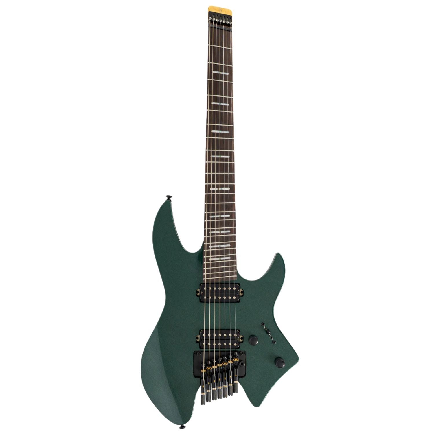 Sire Electric Guitars Metallic Green Sire Larry Carlton X6 7-String Headless Electric Guitar