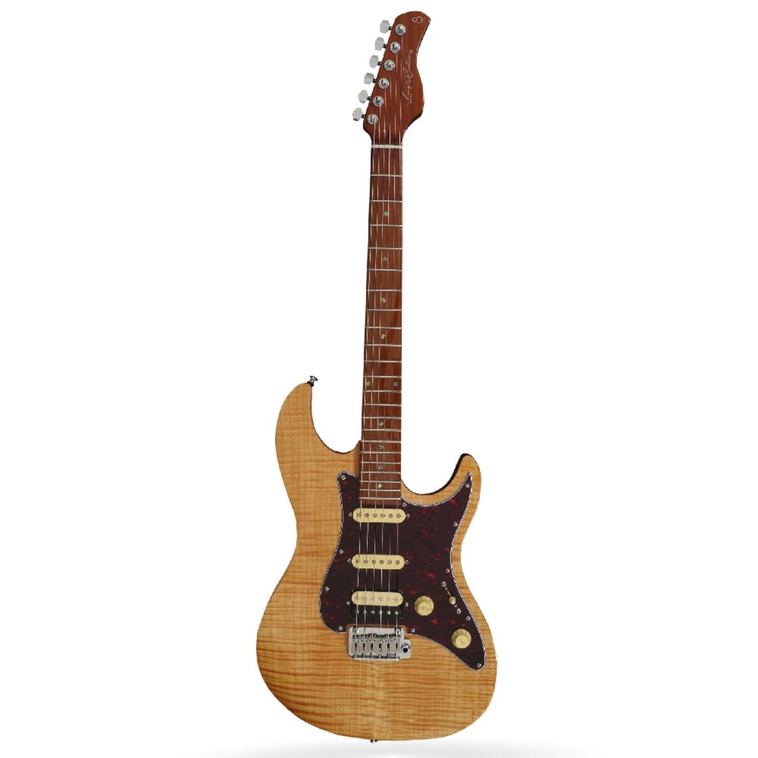 sire electric guitars natural sire larry carlton s7 fm 6 string electric guitar   