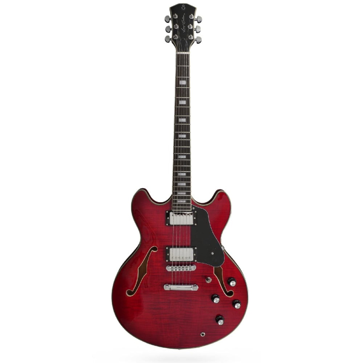 sire electric guitars see through red sire larry carlton h7 6 string electric guitar   #color_see-through-red