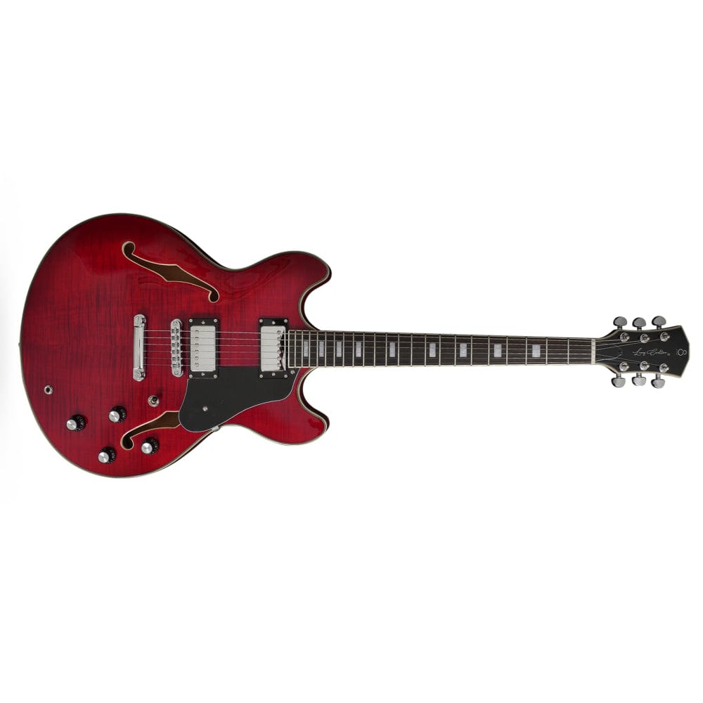 sire electric guitars sire larry carlton h7 6 string electric guitar   #color_see-through-red