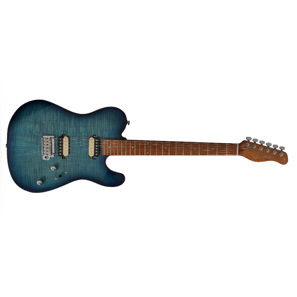 sire electric guitars sire larry carlton t7 fm 6 string electric guitar      #color_transparent-blue