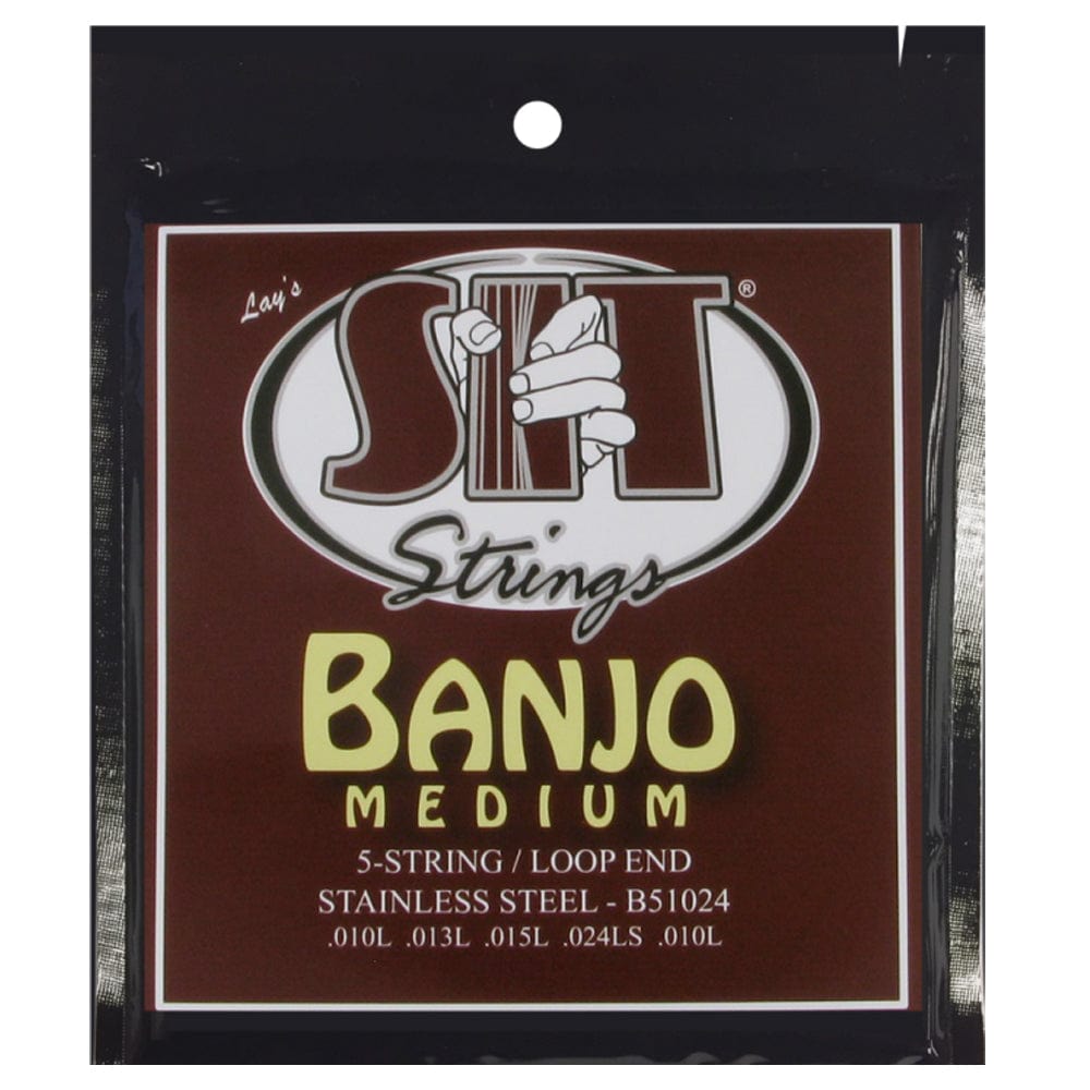 SIT Banjo Strings SIT Strings B51024 Medium Stainless Steel Banjo Strings