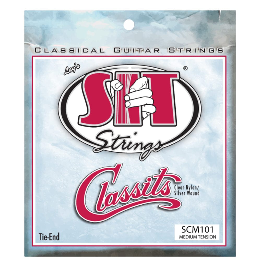 SIT Classical Guitar Strings SIT Strings SCM101 Classits Medium Tension Silver Wound Classical Guitar Strings