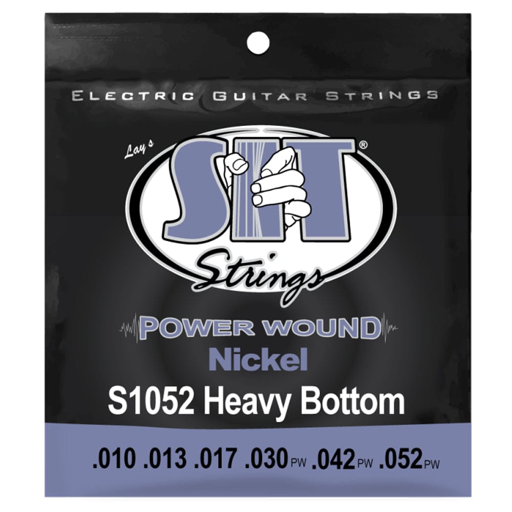 sit electric guitar strings sit strings s1052 heavy bottom power wound nickel electric guitar strings