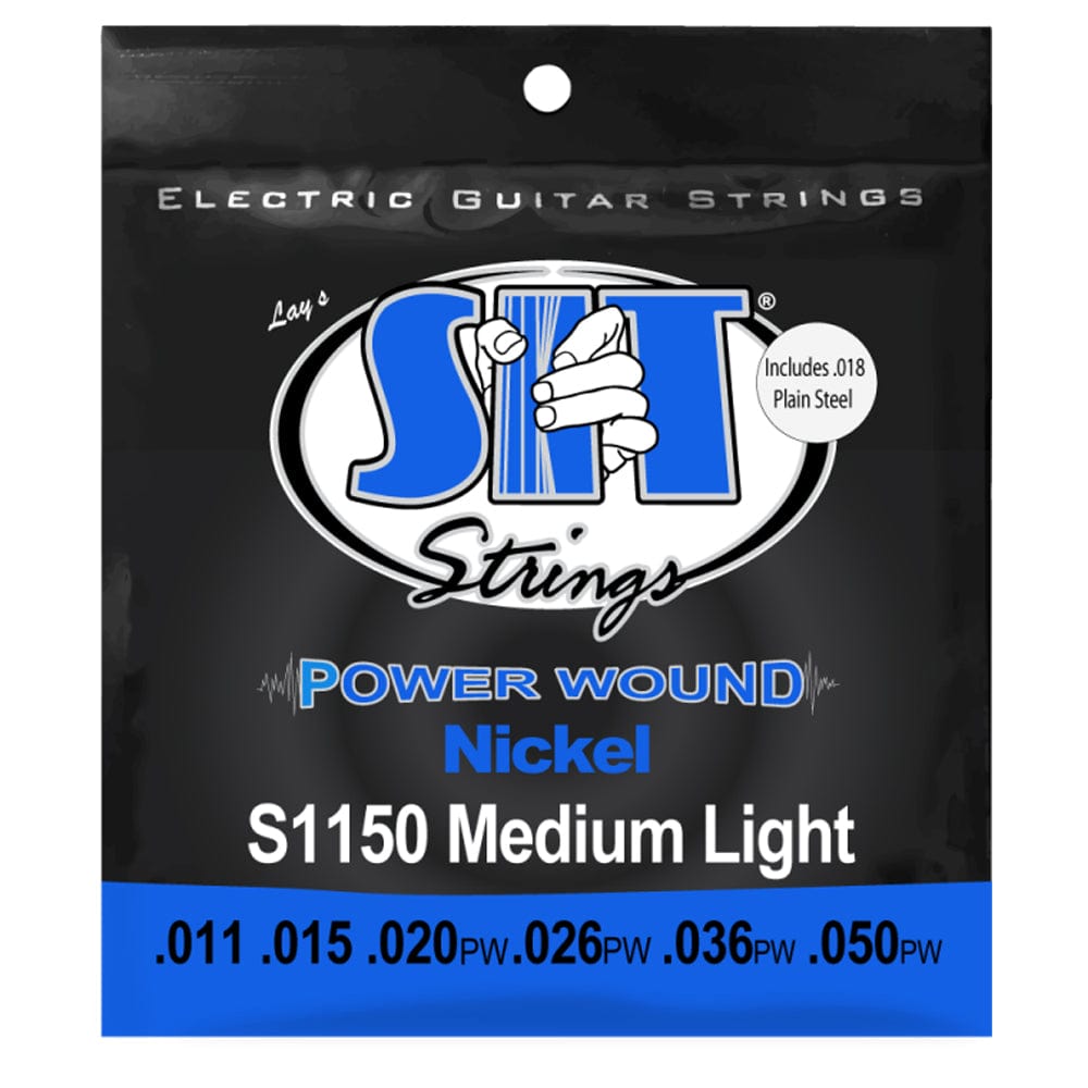 SIT Electric Guitar Strings SIT Strings S1150 Medium-Light Power Wound Nickel Electric Guitar Strings