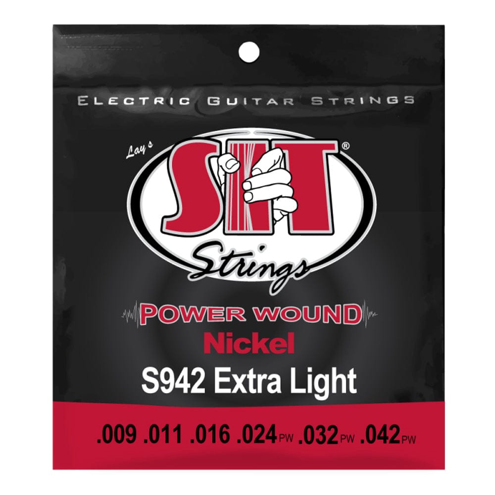 SIT Electric Guitar Strings SIT Strings S942 Extra Light Power Wound Nickel Electric Guitar Strings