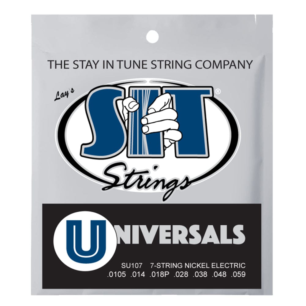 SIT Electric Guitar Strings SIT Strings SU107 Universals Balanced Tension 7-String Electric Guitar Strings