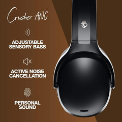 Skullcandy Over-Ear Wireless Headphones Skullcandy Crusher Active Noise Cancellation Over-Ear Wireless Headphone - Black