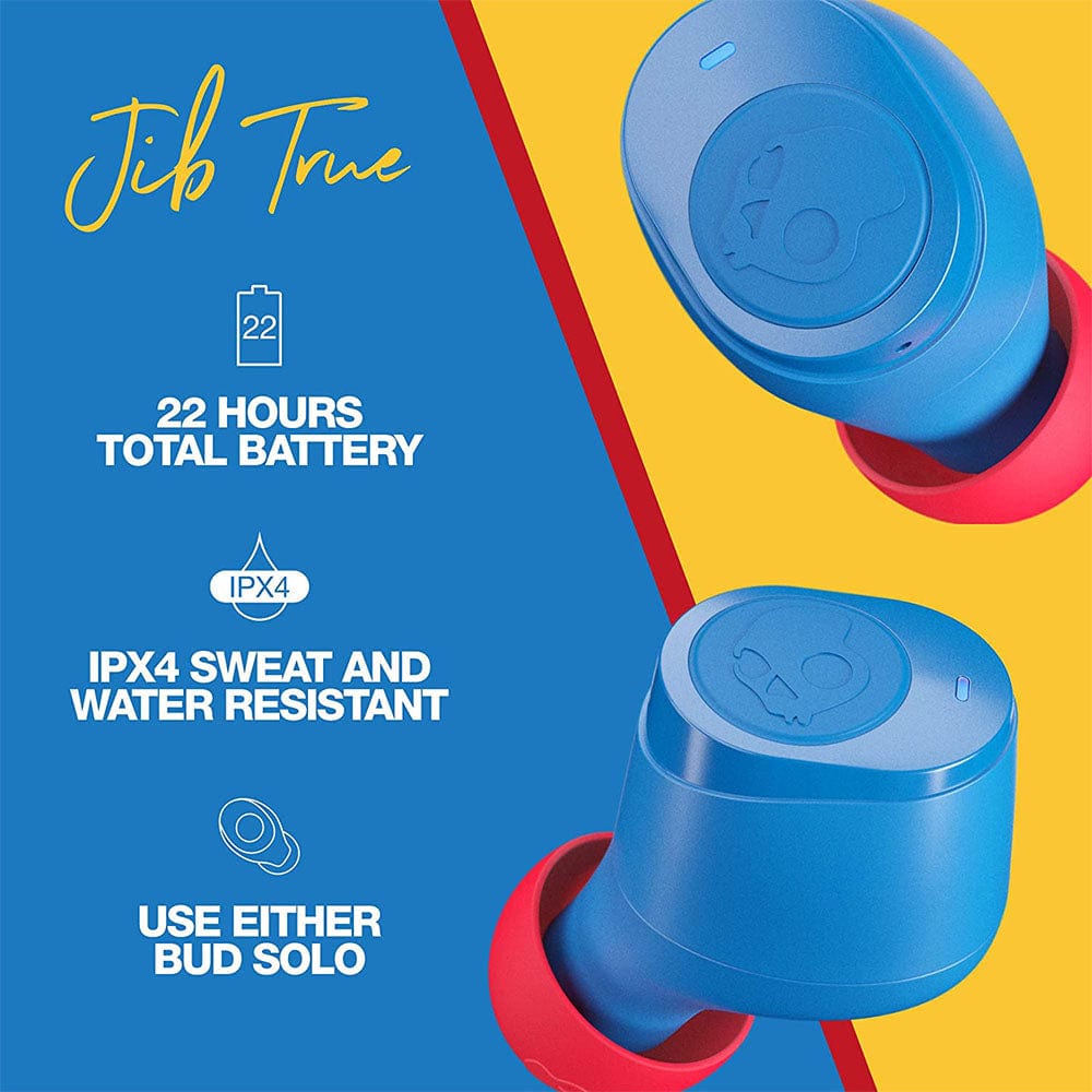 skullcandy true wireless in-ear headphones skullcandy jib true wireless (tws) earbuds   #color_blue