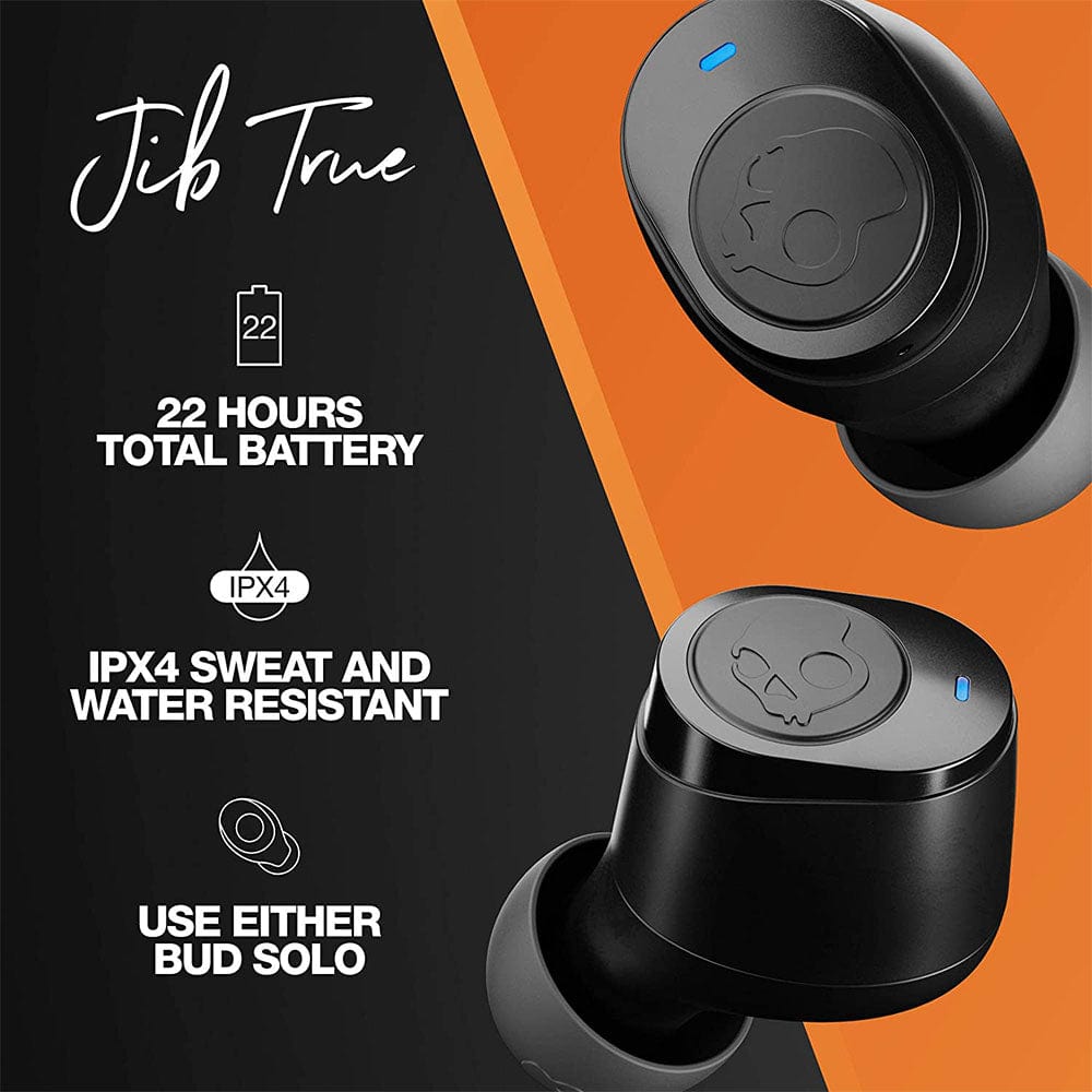 skullcandy true wireless in-ear headphones skullcandy jib true wireless (tws) earbuds   #color_black-orange