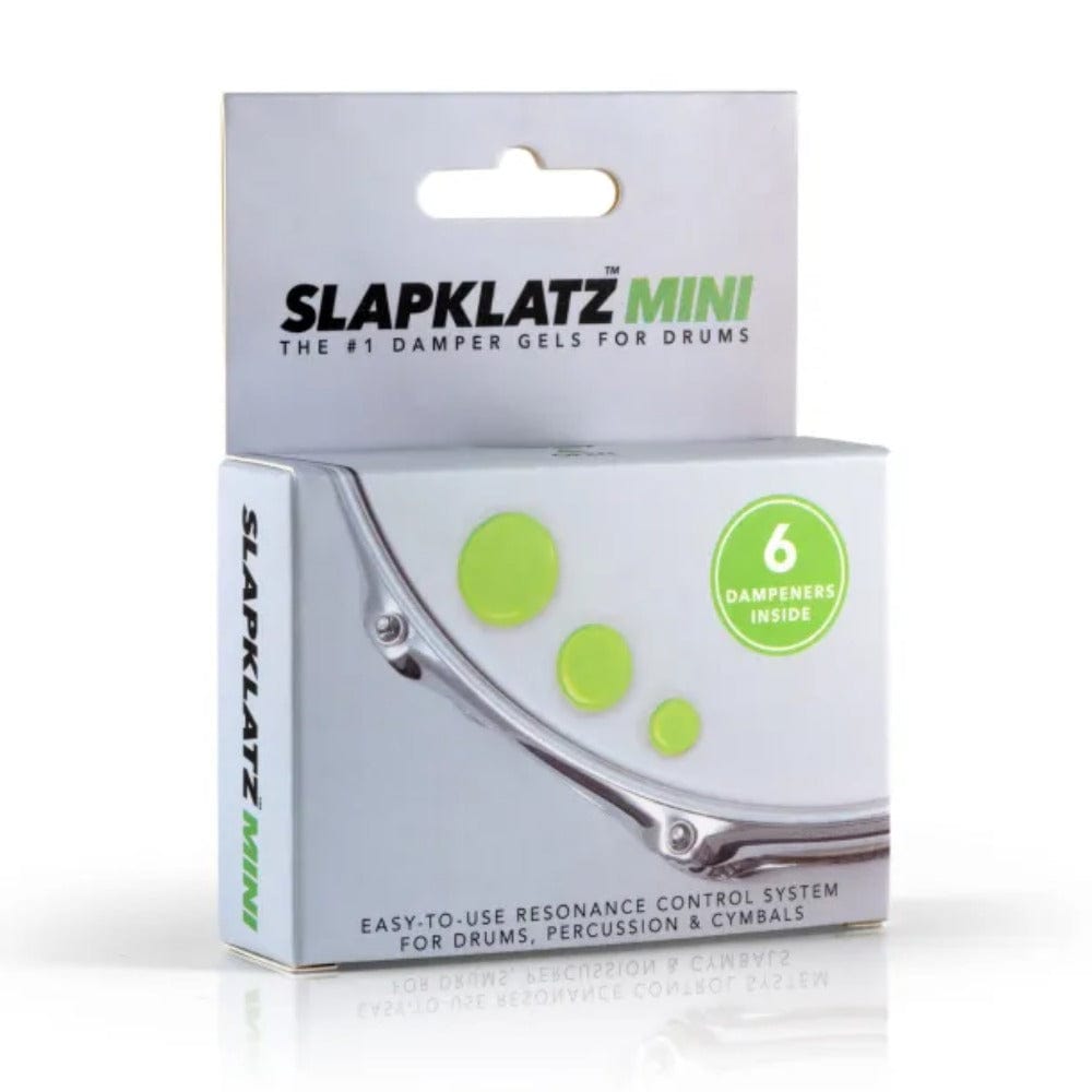 slapklatz drum accessories alien green slapklatz mini gel pads with case    #colour_alien-green