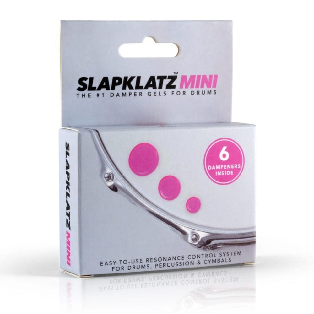 slapklatz drum accessories pink slapklatz mini gel pads with case    #colour_pink
