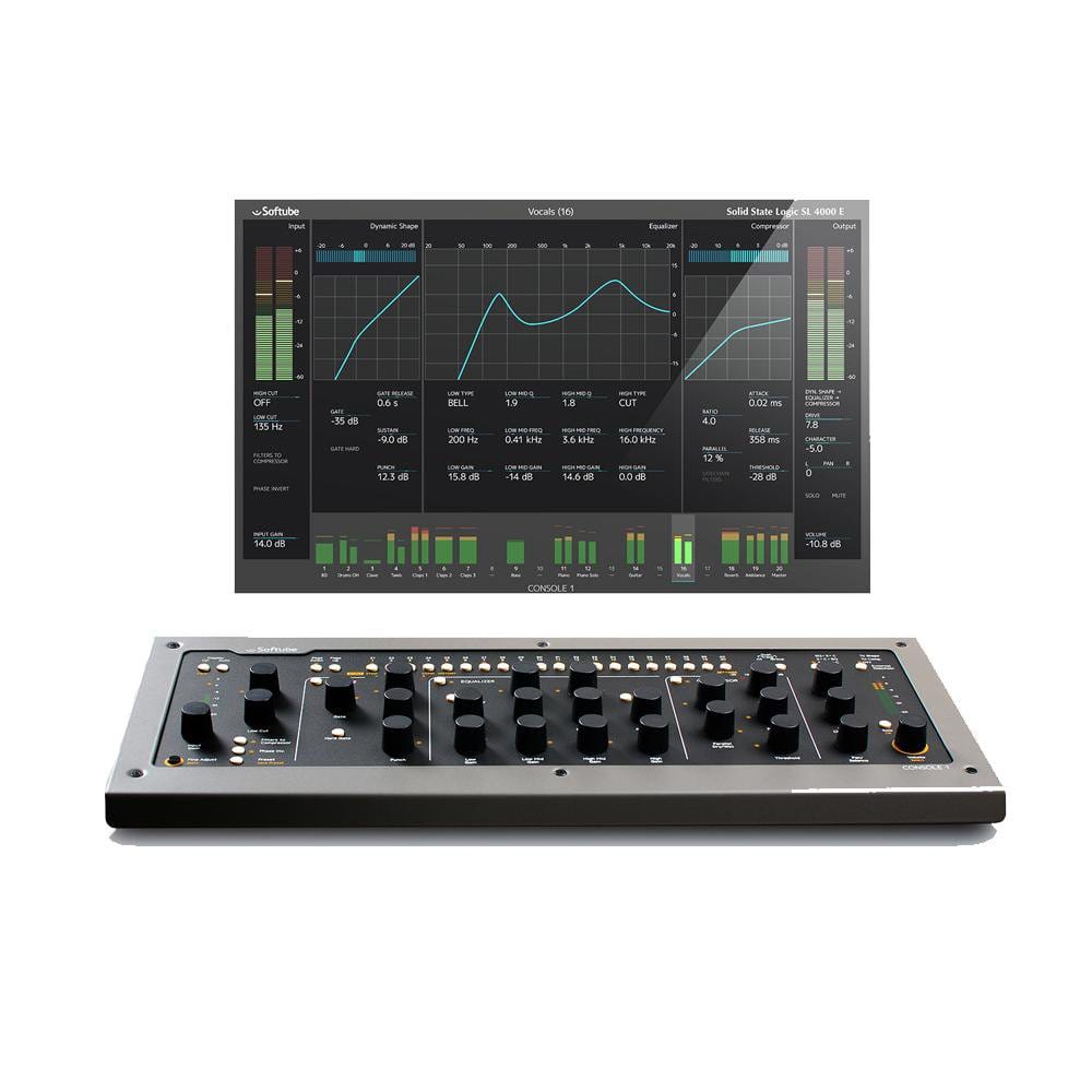 softube analog mixers softube console 1 mk2 digital-analog mixer