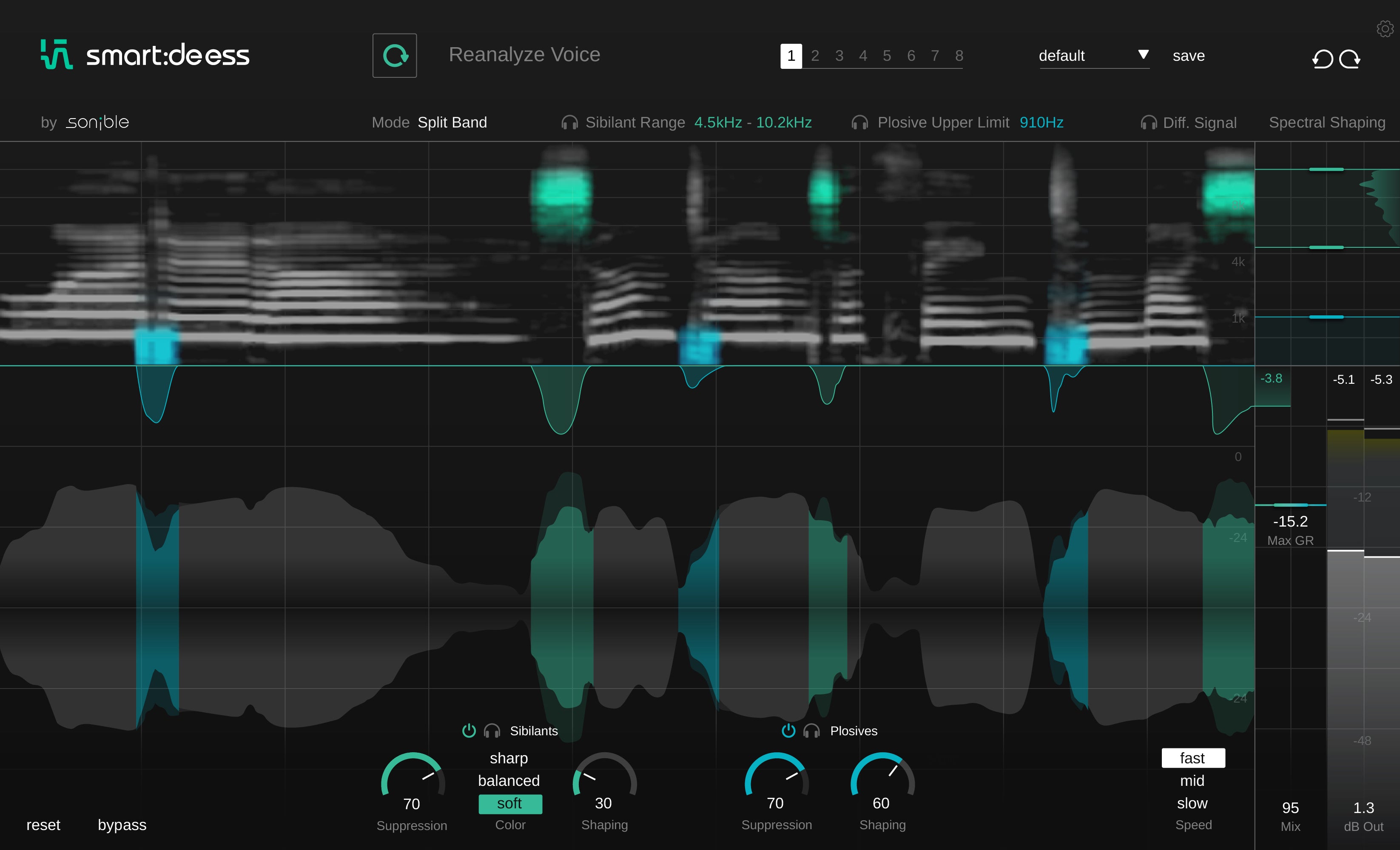 Sonible Cinematic Effects & Sound Samples Sonible smart:deess: De-esser Plugin