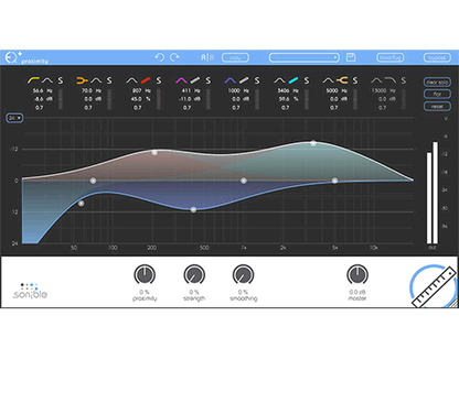 Sonible Virtual Processors Sonible proximity:EQ Equalizer