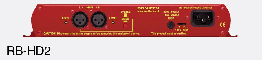 sonifex headphone amplifiers sonifex redbox rb-hd2
