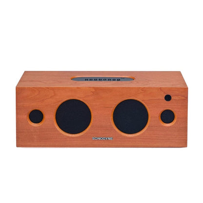 sonodyne bluetooth speakers wood finish sonodyne alaap wireless high fidelity music system   