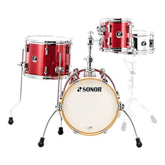 Sonor Acoustic Drum Kits Red Galaxy Sparkle Sonor Martini Acoustic Drum Set