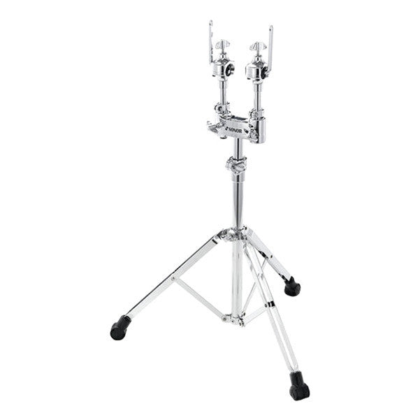 sonor cymbal and tom stands sonor dts 4000 double cymbal tom stand - chrome plated