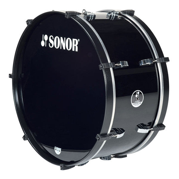 sonor marching bass drums sonor mc 2614 marching bass drum - celluloid black