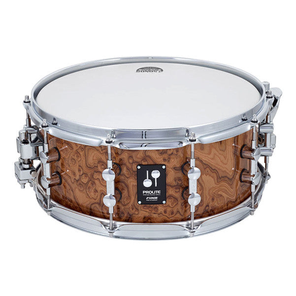 sonor snares sonor 14 x 06 inch prolite snare drum - chocolate burl