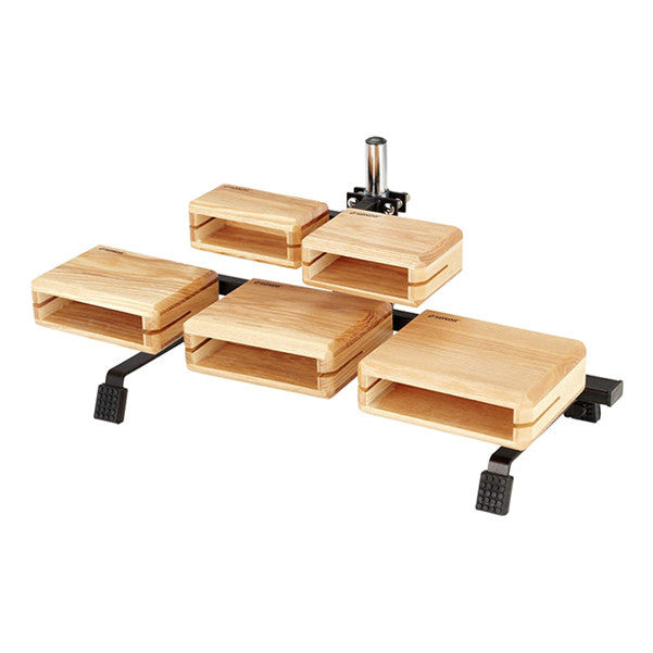 sonor wood blocks sonor tt5 5-piece temple block set - natural