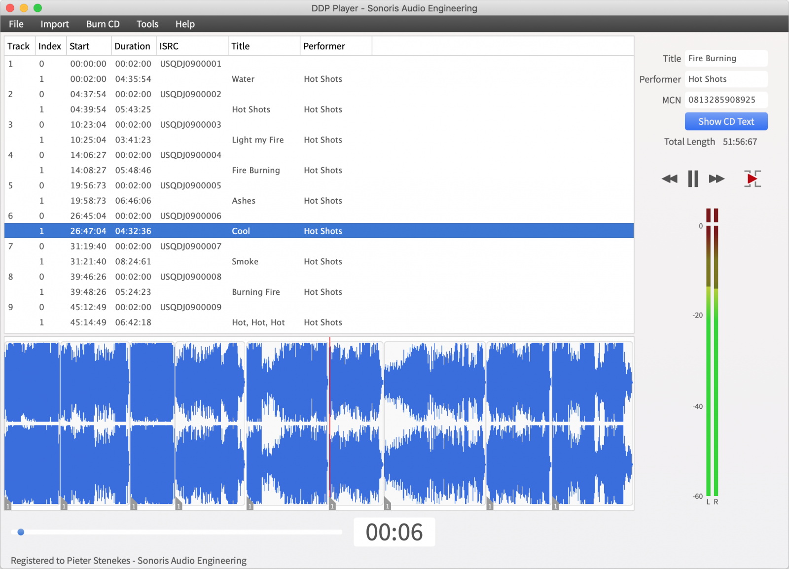 SONORIS Music Notation Software Sonoris DDP Player: DDP Player