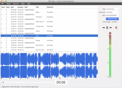 SONORIS Music Notation Software Sonoris DDP Player: DDP Player