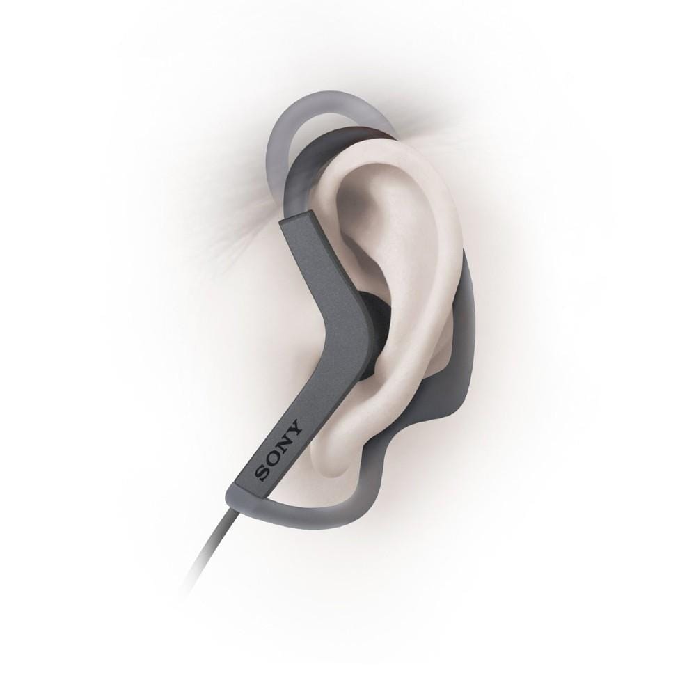 sony in-ear wired headphones black sony mdr as210ap sports splashproof in-ear wired headphone     