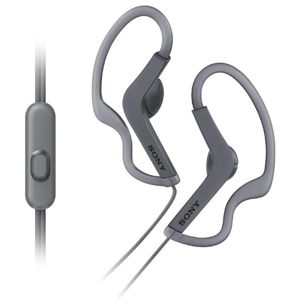 sony in-ear wired headphones black sony mdr as210ap sports splashproof in-ear wired headphone     