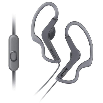 sony in-ear wired headphones black sony mdr as210ap sports splashproof in-ear wired headphone     