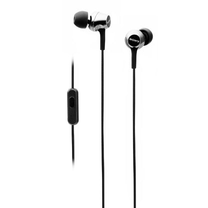 Sony In-Ear Wired Headphones Black Sony MDR-EX255AP In-Ear Wired Headphones With Mic