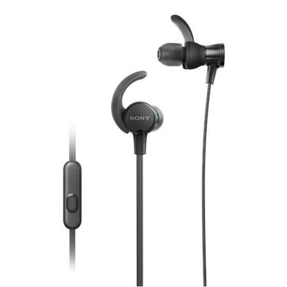 sony in-ear wired headphones black sony mdr xb510as sports splashproof in-ear wired headphone      