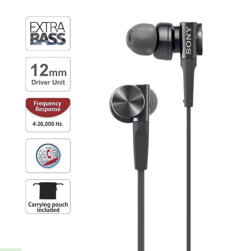 Sony MDR XB75AP Premium Extra Bass In-Ear Wired Headphone With Mic