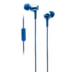 Sony In-Ear Wired Headphones Blue Sony MDR-EX255AP In-Ear Wired Headphones With Mic