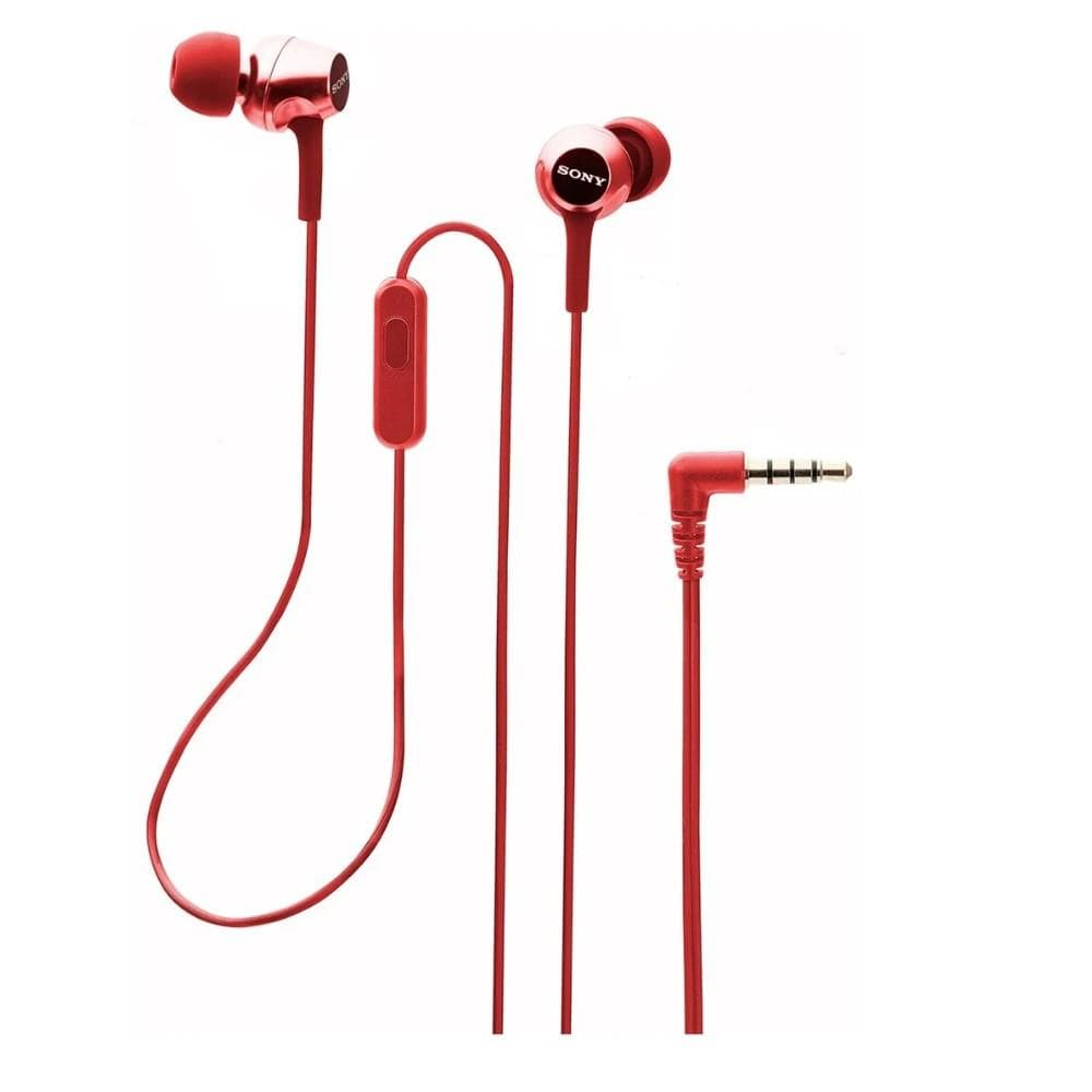 Sony In-Ear Wired Headphones Red Sony MDR-EX155AP In-Ear Wired Headphones