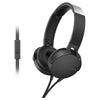 Sony On-Ear Wired Headphones Black Sony MDR-XB550AP Extra Bass On-Ear Wired Headphones