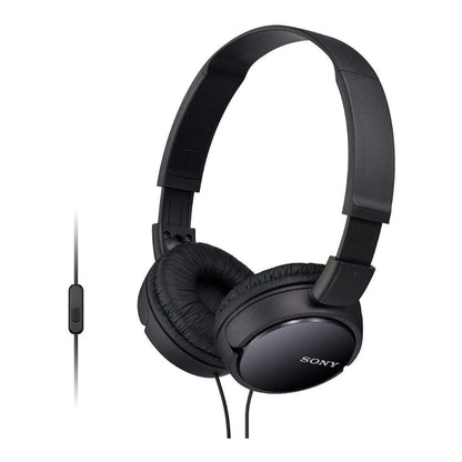 Sony On-Ear Wired Headphones Black Sony MDR-ZX110AP On-Ear Wired Headphones