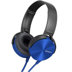 Sony On-Ear Wired Headphones Blue Sony MDR-XB450 Extra Bass On Ear Wired Headphones