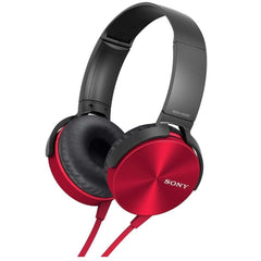 Sony On-Ear Wired Headphones Red Sony MDR-XB450 Extra Bass On Ear Wired Headphones