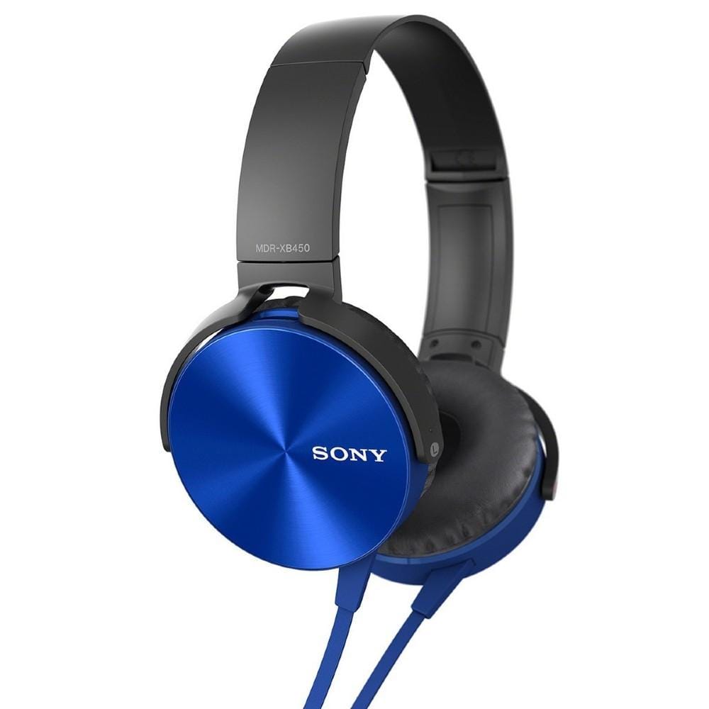 Sony On-Ear Wired Headphones Sony MDR XB450AP Extra Bass On Ear Wired Headphones