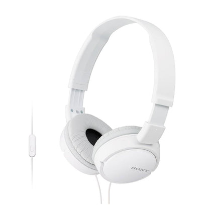 Sony On-Ear Wired Headphones White Sony MDR-ZX110AP On-Ear Wired Headphones