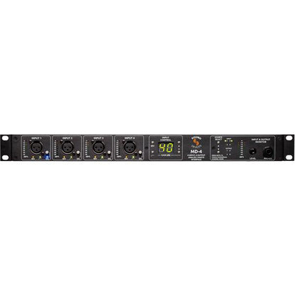 sound devices audio interfaces sound devices md-4 4-input 4-output analog to dante audio interface