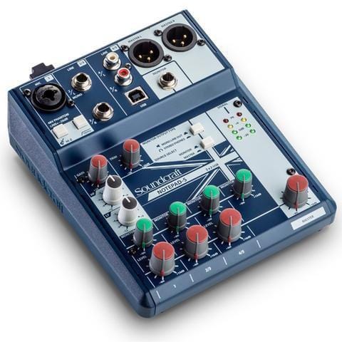 soundcraft analog mixers soundcraft notepad 5 5 channel desktop analog mixer with usb